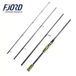 FJORD ขายปลีก4ส่วน2.1M2.4M Spinning ตกปลาคาร์บอนไฟเบอร์ยืดหยุ่น Rod จากที่ดีที่สุด Spinning Rod โรงงาน