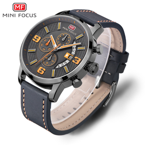 <span class=keywords><strong>MINI</strong></span> <span class=keywords><strong>FOCUS</strong></span> MF0025G <span class=keywords><strong>MF</strong></span> 0025 Nuevo <span class=keywords><strong>Reloj</strong></span> de Pulsera Deportivo de Lujo con Cronógrafo de Moda, Analógico, de Cuarzo, Informal, con Correa de Cuero para Hombre, Montre, <span class=keywords><strong>Reloj</strong></span> - Product Image 2