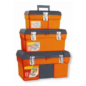 Factory In China High Quality 13/19" Multi-Functional 3-IN-1 Tool Kit Box Set With 2 Transparent Component Box