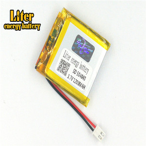 Plug 2.5-2 P 3.7 V 504040 1200 mah lipo battery Rechargeable solar li ion polymer lithium battery with PCM - Product Image 1