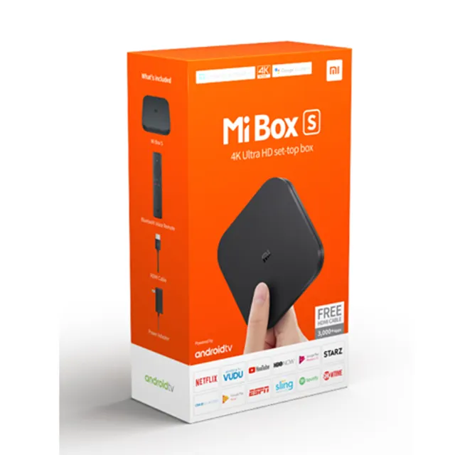 Original Global Version Xiaomi Mi Box S Android 8.1 4K QuadCore Smart TV Box 2GB 8GB