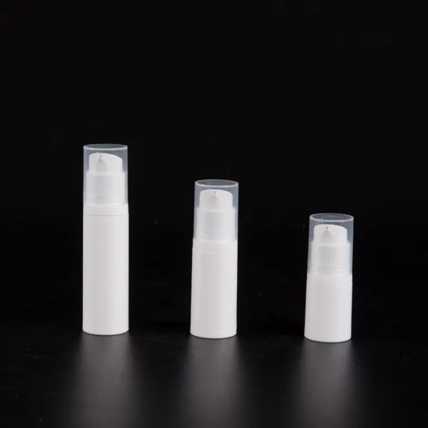 Garrafa vazia de loção sem ar pp 3ml/5ml/10ml/15ml, pequena embalagem vazia para cosméticos, loção, frasco vazio