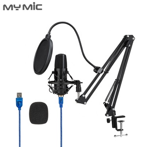MY MIC BM650UX Kit d'équipement d'enregistrement de podcast à condensateur Microphone USB Studio <span class=keywords><strong>Micro</strong></span> pour ordinateur de jeu Diffusion Youtube - Product Image 1
