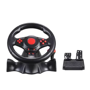 China Supplier Video Game gaming multifunction controller pc steering wheel for pc PS2 PS-3 X BOX360 PC 4 IN 1 Racing Wheel