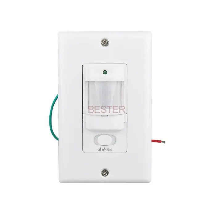 Interrupteur de détecteur de mouvement à infrarouge pir, à monter au mur, blanc, 100 — 240V BS033C