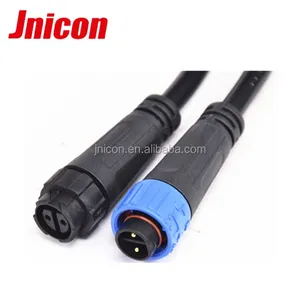 3 pin 10 A panel mount waterproof connector plastic 2 pin male female power connector for led