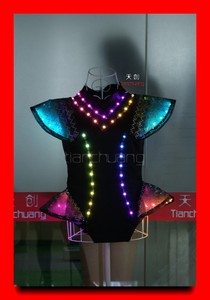 Programable De Baile DJ Etapa <span class=keywords><strong>Traje</strong></span> LED, venta caliente de halloween <span class=keywords><strong>sexy</strong></span> <span class=keywords><strong>traje</strong></span> de la danza del vientre árabe - Product Image 6