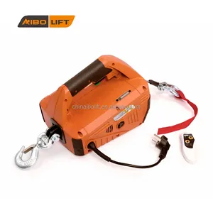 wireless remote control 1000 lb 220V powered wire rope winch