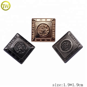 High End boş düz Snap düğmesi çinko alaşım giyim gümüş logo boşlukları perçinler donanım kot yuvarlak düğmeler - Product Image 4