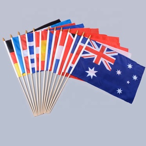 Biểu Ngữ Que Nhỏ Quốc Gia Quảng Cáo Mẫu Miễn Phí Nghĩa Ô Bán Chạy Cờ Cầm Tay Tùy Chỉnh Có Thanh Gỗ - Product Image 5