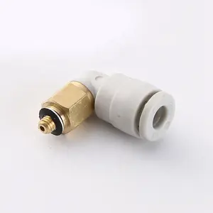 Conector de aire neumático ANRUK SMC, accesorio de empuje de codo de plástico