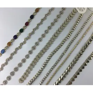 wholesale new design popular plastic chain for garment accessories