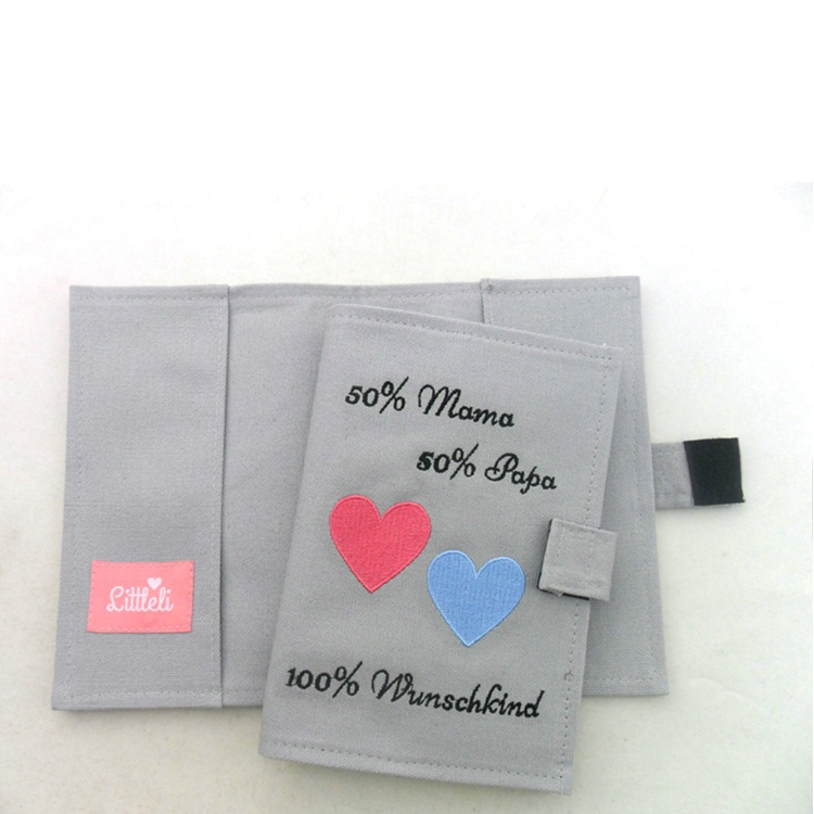 Индивидуальный цветной дешевый мягкий чехол-книжка из хлопчатобумажной ткани с принтом логотипа