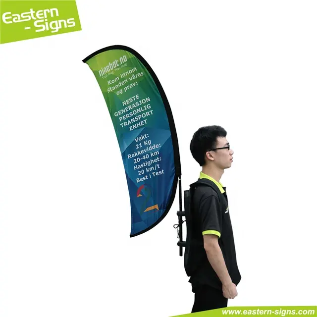 Iklan Outdoor Ransel Kustom Banner Bendera