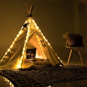 Decoración hecha a mano del juego de los niños <span class=keywords><strong>tipi</strong></span> <span class=keywords><strong>tienda</strong></span> Playhouse del teepee - Product Image 1