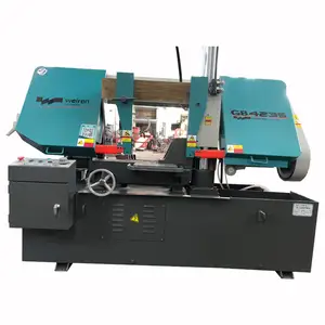 Gb4235 Hoogwaardige Hydraulische Zaag Semi-Automatische Eencilinder Lintzaagmachine Voor Het Snijden Van Staafstaal - Product Image 1