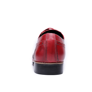 NA087 Chaussures de créateur en cuir pour hommes, chaussures de marque de luxe pour robe de mariée, chaussures de mode pour hommes d'honneur, <span class=keywords><strong>rouge</strong></span>, noir - Product Image 2