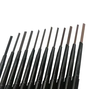 2024 makeup suppliers china vegan long lasting private label eyebrow pencil with brush