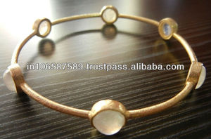 แฟนซีสเตอร์ลิงเงินพลอยสตั๊ดกำไล - Product Image 2