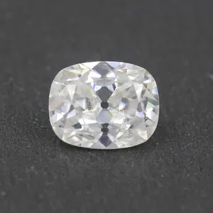 China hot sale unique old mine cut omc 8 * 10 mm cutting GH color loose gemstone moissanie for jerelwry
