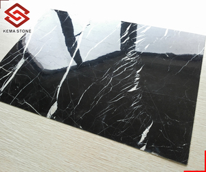 Super Slim Thin Real Natural 1mm Stone Black Marquina <strong>Marble</strong> Veneer <strong>Sheet</strong> - Product Image 2