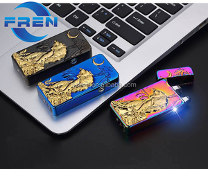 Mẫu Miễn Phí!! 2018 Đôi Arc Nhẹ Hơn Với Nút Led, Embossed Craft Điện USB Nhẹ Hơn - Product Image 4