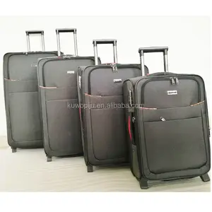 red dot fabric 2 wheels extending handle 4pc Rolling Suitcase Luggage