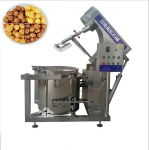 Multifunctionele kantelen type bak saus pan maker gearomatiseerde Amerikaanse pop corn machines