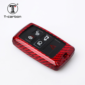 Ốp Chìa Khóa Ô Tô T-cacbon Cho Land Rover Evoque Discovery <span class=keywords><strong>4</strong></span> Phạm Vi Bọc Chìa Khóa Bằng Sợi Carbon Phụ Kiện Nội Thất Ô Tô Bán Chạy - Product Image 4