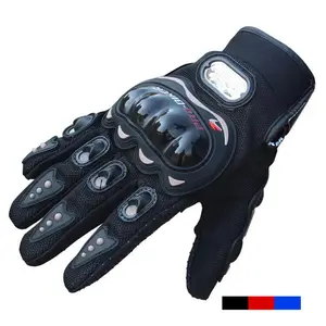 Jingyeu — gants de moto en cuir de haute qualité, noirs, pour motard, protection personnalisés, à vendre
