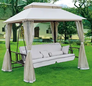 Ngoài Trời Canopy Treo Đu Ghế Swing Giường Với Sofa Chỗ Ngồi