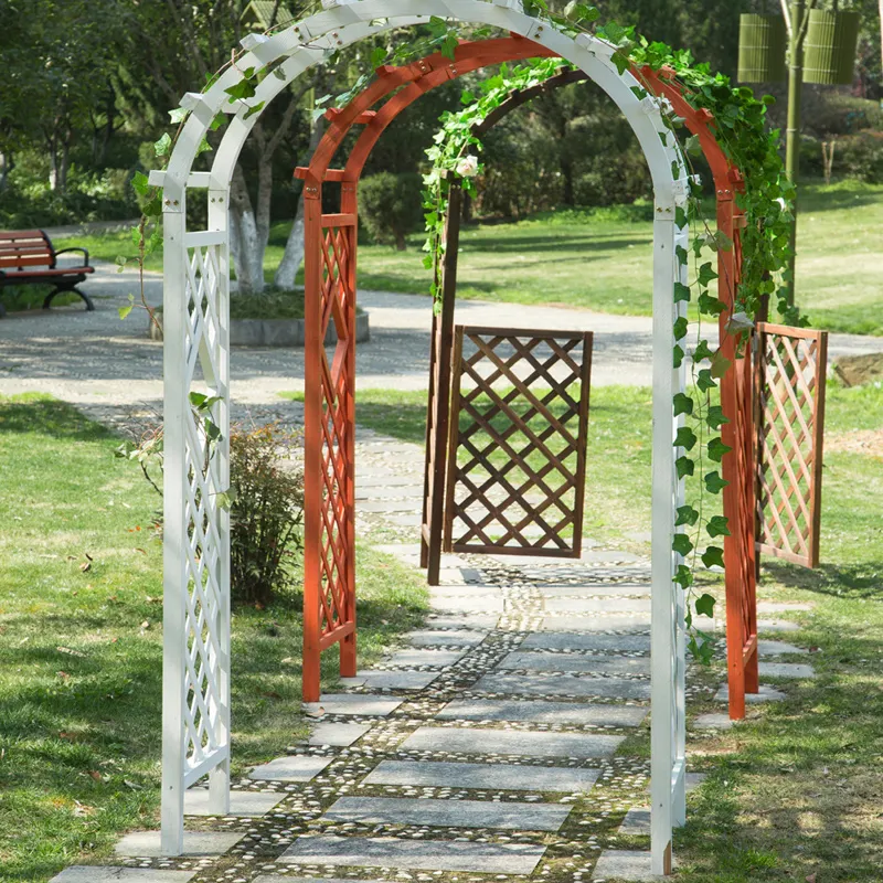 Arc de roses d'extérieur en métal, décorations de jardin, fleurs