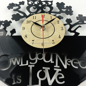 Reloj de Pared con Forma de Búho, Estilo Antiguo, para Discos de Vinilo, Relojes de Pared Decorativos de Arte al por Mayor, Reloj de Pared, Horloge - Product Image 3
