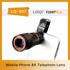 Smartphone camera lens 8x télescope lentilles avec <span class=keywords><strong>unviersal</strong></span> clip LQ007 - Product Image 1