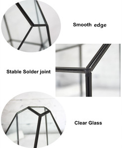 Verschiedene Design Blumen künstliche hochzeit metall rose gold kupfer glas anlage terrarium geometrische - Product Image 4