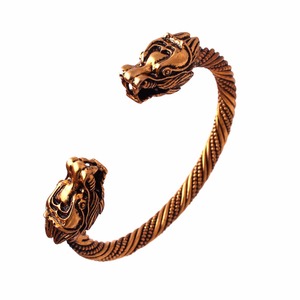 Bracciale Drago Vichingo Berserker Massiccio Braccialetto Vichingo Gioielli Nordici Norreni - Product Image 3