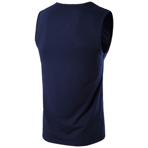 Fuente de la fábrica de Encargo Del Color Sólido <span class=keywords><strong>Camisa</strong></span> Para <span class=keywords><strong>Hombre</strong></span> <span class=keywords><strong>Sin</strong></span> Mangas Camiseta - Product Image 5