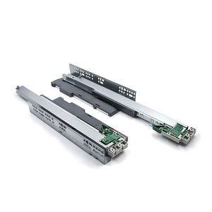 Mở Rộng đầy đủ Tự Đóng Cửa Trượt Đường Sắt ngăn kéo Trượt Đẩy Khóa Kính Thiên Văn Kênh Sliders Móc Ngăn Kéo Trượt - Product Image 2