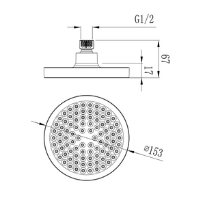 Ucuz plastik <span class=keywords><strong>Rainshower</strong></span> yağ ovuşturdu bronz Finish ile su tasarruflu duş başlığı apartman kullanımı için cilalı duş kolu ile Set - Product Image 3