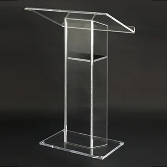 Móveis <span class=keywords><strong>acrílico</strong></span> transparente lucite podio pulpit para uso escolar