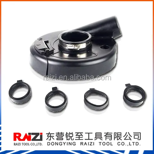 RAIZI TOOLS - 7"Rubber Back-up dust shroud for grinder & concrete grinding machine