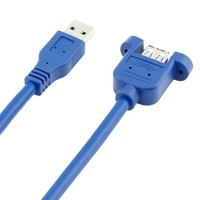 Schraube panel mount männlich zu weiblich usb3.0 usb 3.0 30cm usb verlängerung kabel 0.3m