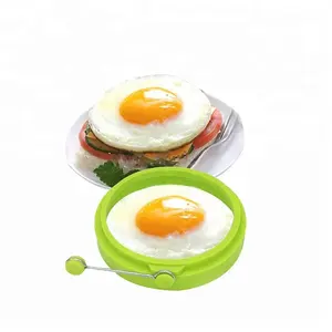 Commercio all'ingrosso del silicone uovo fritto cottura stampo ad anello, silicone pancake mold