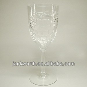 Copa de champán de vino de uva en relieve acrílico de 10 oz - Product Image 2