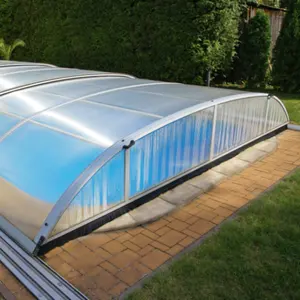 Save on heating cost pool enclosures and covers automatic aluminum pool covers