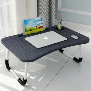 Popular stone color portable computer table bed study desk foldable laptop desk