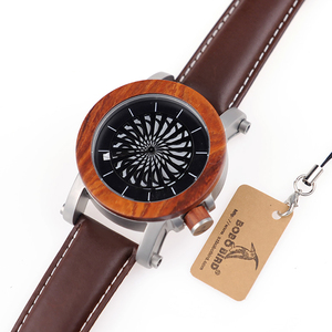 BOBO BIRDメカニカルウォッチバンブーウッドスケルトンフォースウォッチ、自動巻きムーブメント付き - Product Image 6