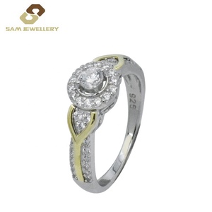 Stern-Anillos de Compromiso de Plata de Ley 925 con oro rosa, para mujeres - Product Image 3
