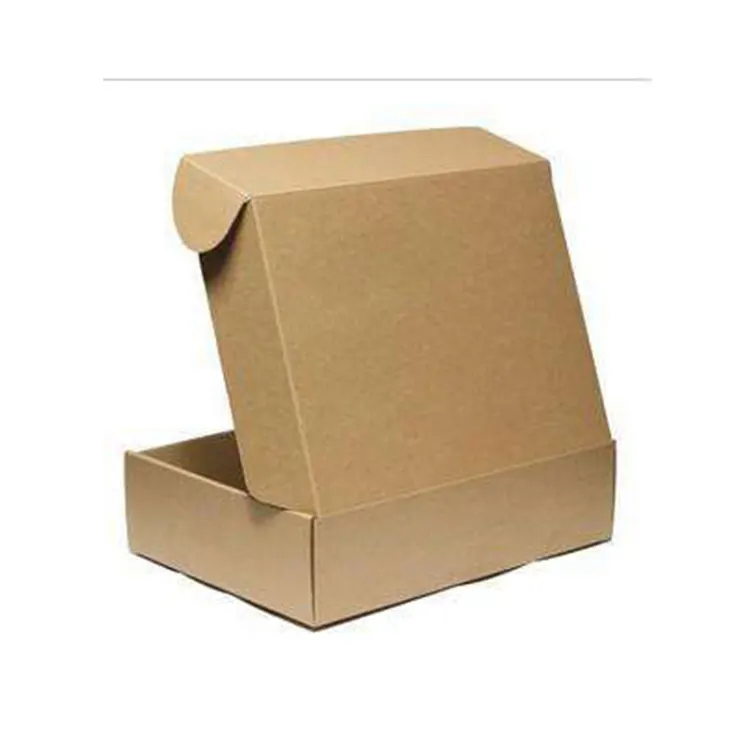 Oem ODM in logo tùy chỉnh carton tai bị Khóa thân thiện với môi hộp bưu phẩm vận chuyển bao bì hộp sóng cho quần áo