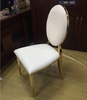 Salle à manger en acier inoxydable clair pour banquet chiavari luxe roi gros événement pas cher or chaise et tables trône chaises de mariage